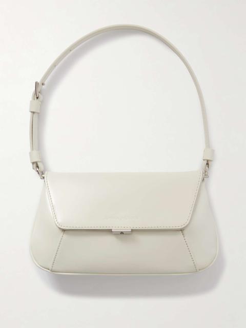 Ami mini glossed-leather shoulder bag