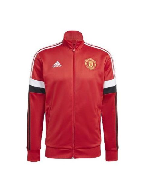 adidas MUFC 3S TRK TOP Soccer/Football Sports Jacket Red GR3887