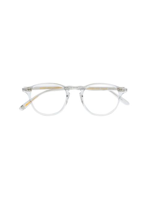 Garrett Leight Hampton transparent round-frame glasses