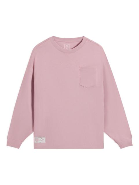 Li-Ning Chinese Color Pocket Long Sleeve T-shirt 'Pink' AHSS751-8