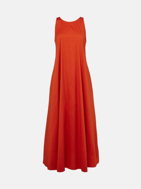 Max Mara Romea cotton-blend poplin maxi dress
