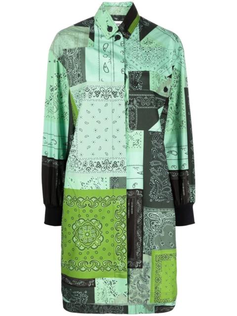KENZO paisley-print shirt dress