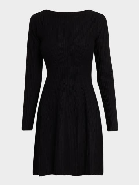 EMPORIO ARMANI Scoop-Neck Ribbed Jersey Dress