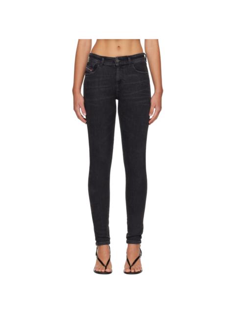 Diesel Black Regular Waist 2017 Slandy Jeans
