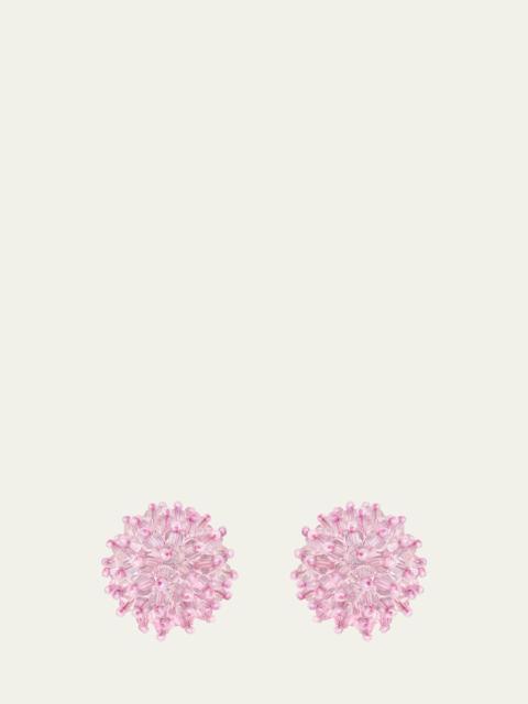 Oscar de la Renta Beaded Cluster Stud Earrings