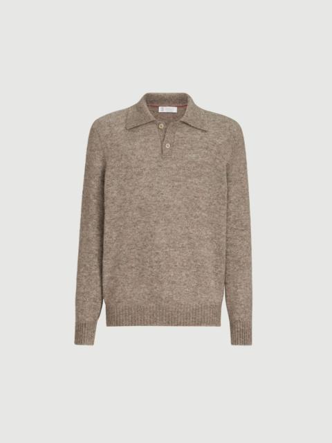 Brunello Cucinelli Alpaca, cashmere and wool knit polo