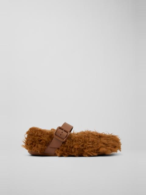 CAMPERLAB Brown recycled PET Mary Janes