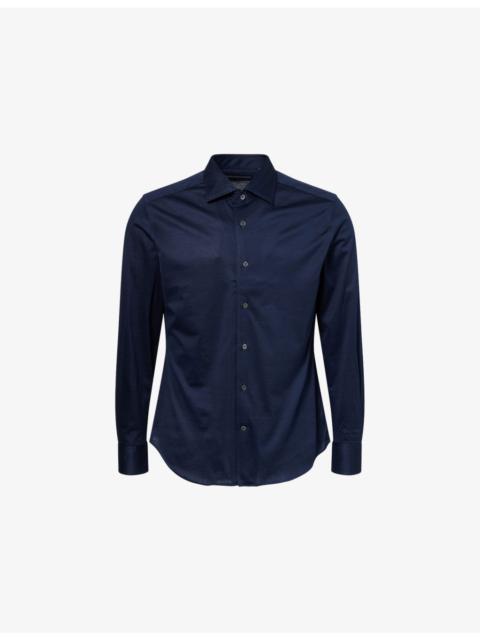 CORNELIANI Regular-Fit Long-Sleeve Cotton Shirt