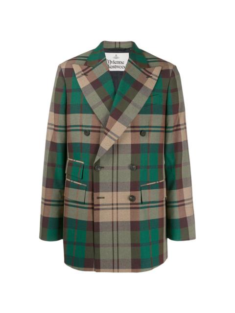 Vivienne Westwood tartan pattern blazer