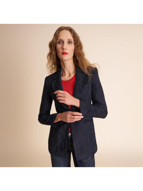 M.M.LaFleur Rossi Executive Blazer - Twill Floral Jacquard