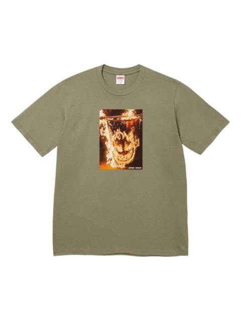 Supreme Supreme x Spitfire SS26 Flag T-Shirt 'Green' SUP-SS26-336-GRN