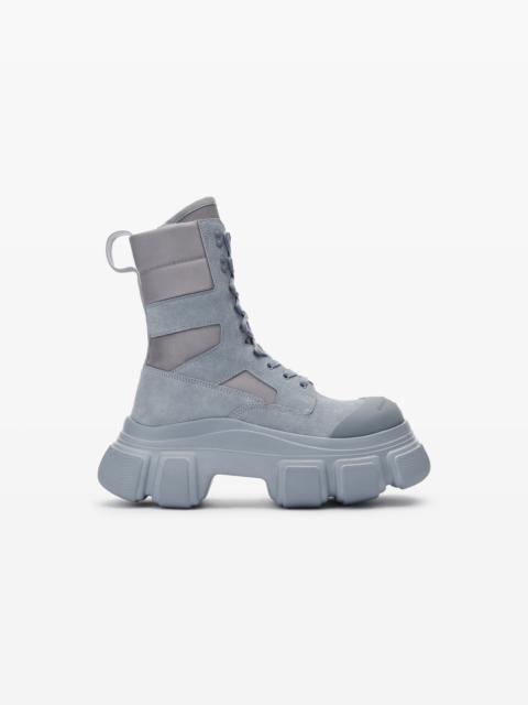 Alexander Wang STORM COMBAT BOOT IN SUEDE/RUBBER