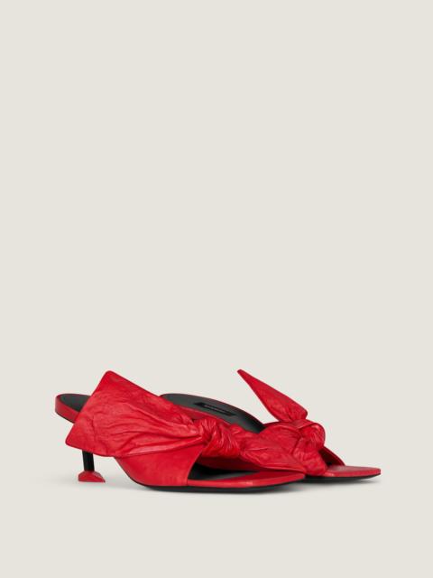 Givenchy BOUDOIR HEELED MULES IN NAPPA LEATHER WITH BOW