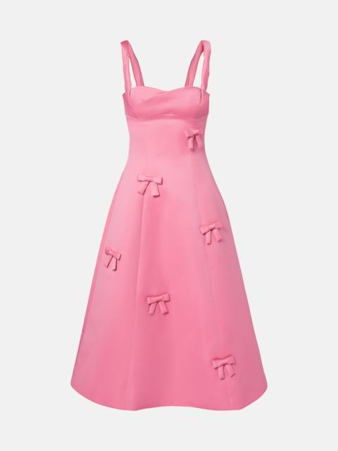 LEO LIN Beatrice bow-detail midi dress