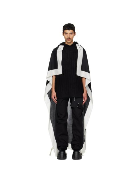 Rick Owens Black Tower Flag 133X168 Scarf