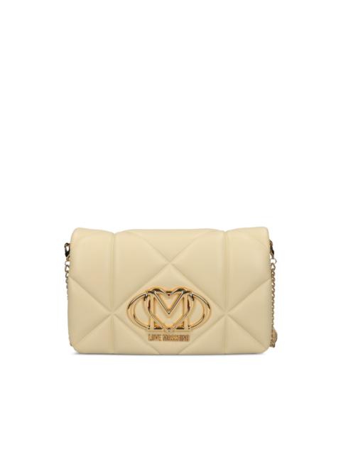 Moschino diamond-quilted crossbody bag