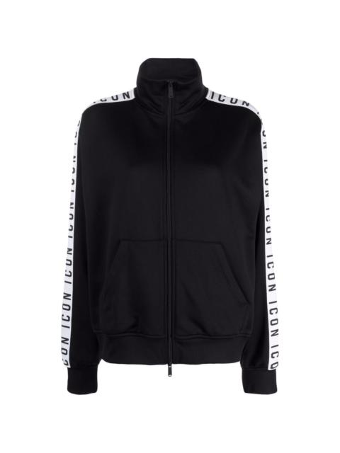 DSQUARED2 Icon funnel-neck zip-up jacket