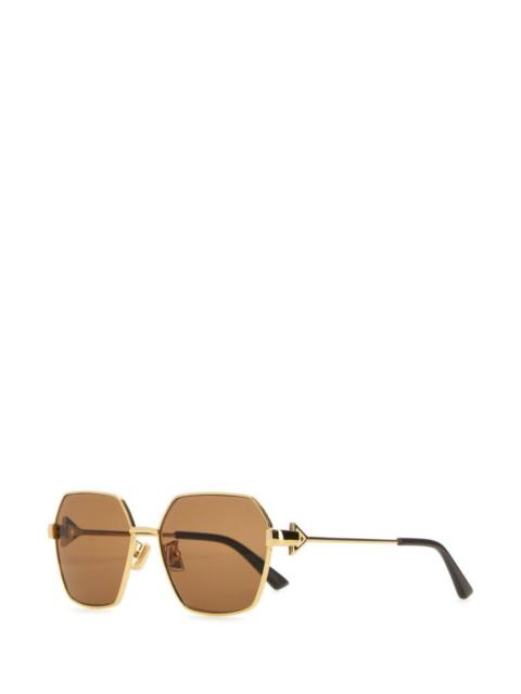 Gold metal sunglasses