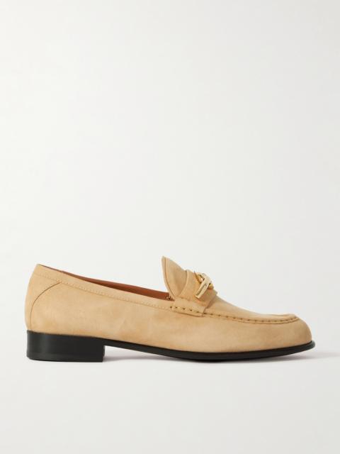 Valentino VLogo-plaque 스웨드 loafers