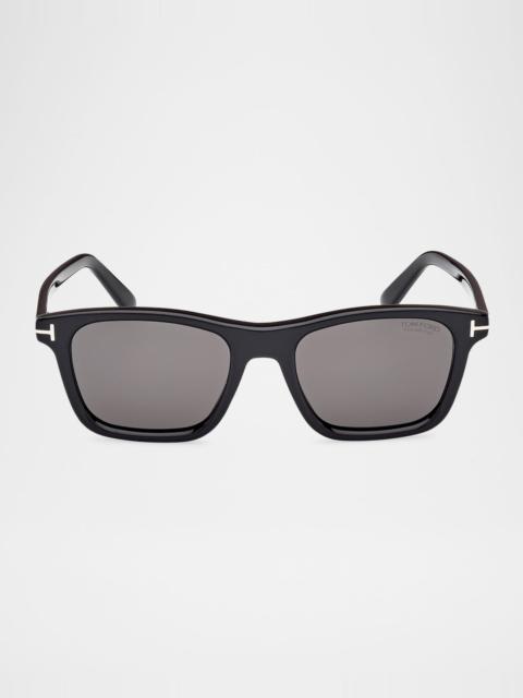 TOM FORD Men's Barron Acetate Square Sunglasses