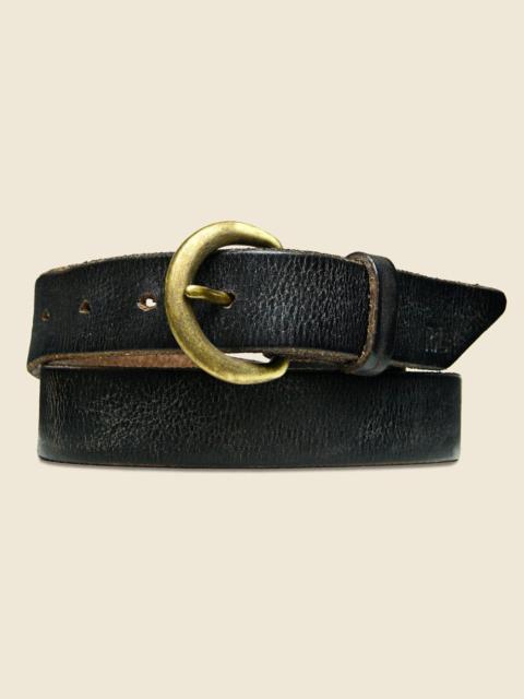 RRL by Ralph Lauren Terrance Tumbled Leather Belt - Brown