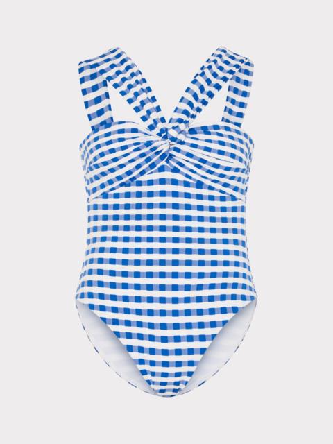 MILLY Betsy Jacquard Cottage Bandeau One Piece