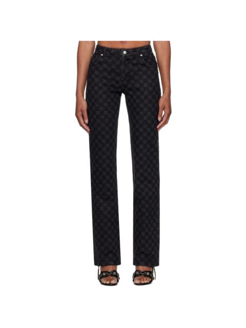 MISBHV Black Monogram Jeans