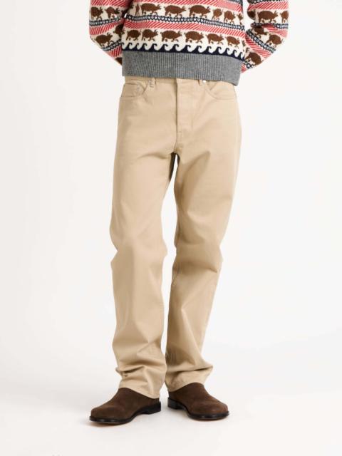 JW Anderson MENS STRAIGHT LEG JEANS IN BEIGE
