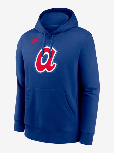 Nike Atlanta Braves Cooperstown Logo Club Men's Nike MLB Pullover Hoodie