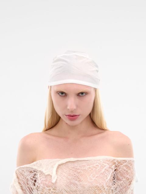 Ann Demeulemeester Nour White Crepe Georgette Bandana