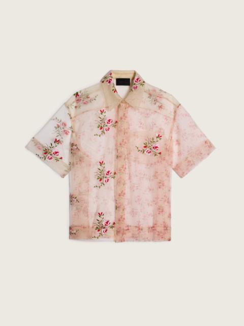 Simone Rocha Sheer Patchwork Boxy Shirt