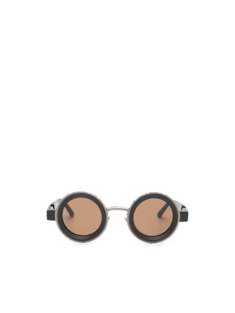 Kuboraum round-frame textured sunglasses