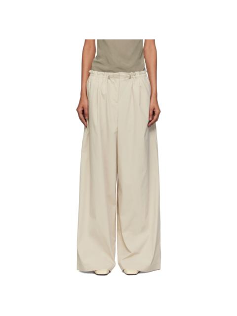 ST. AGNI Beige Petit Paperbag Waist Trousers