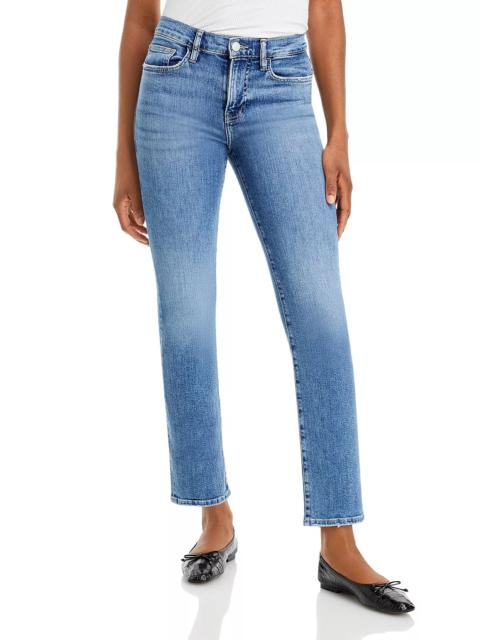 Le High Rise Straight Ankle Jeans
