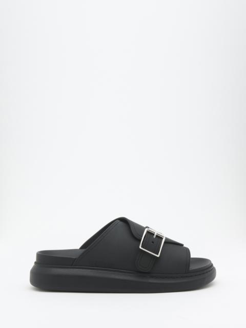 Alexander McQueen Men's Hybrid Buckle Sandal in Black