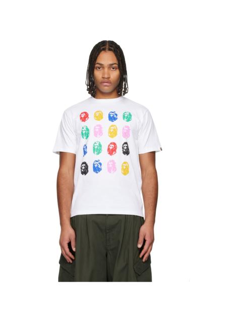 A BATHING APE® White 'A Bathing Ape' 32nd Anniversary T-shirt