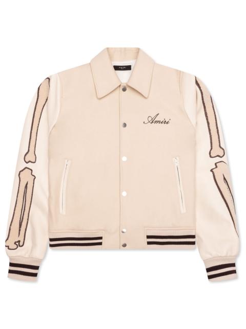 AMIRI BONES JACKET - ALABASTER