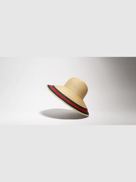 GUCCI Woven hat with Web