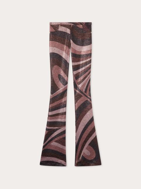 PUCCI IRIDE PRINT LUREX PANTS