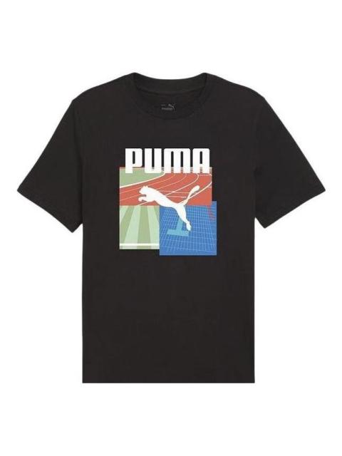 PUMA PUMA Graphic Summer Sports T-shirt 'Black' 684760-01