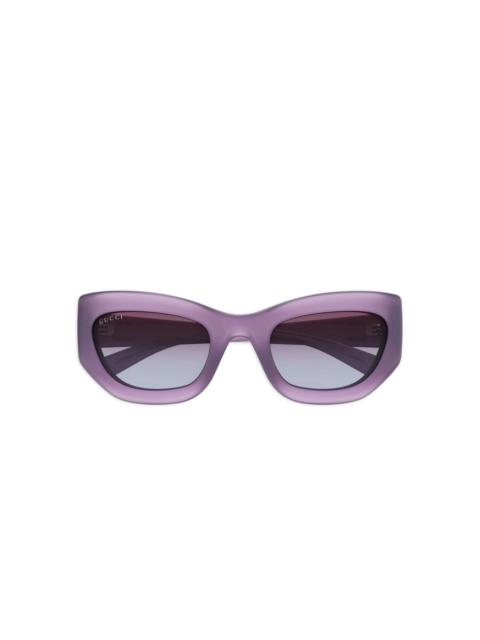 GUCCI acetate cat-eye sunglasses