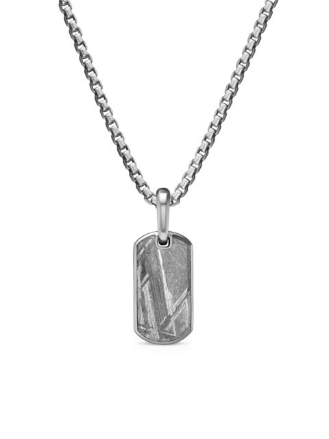 DAVID YURMAN Men's Chevron Tag in Sterling Silver - Meteorite