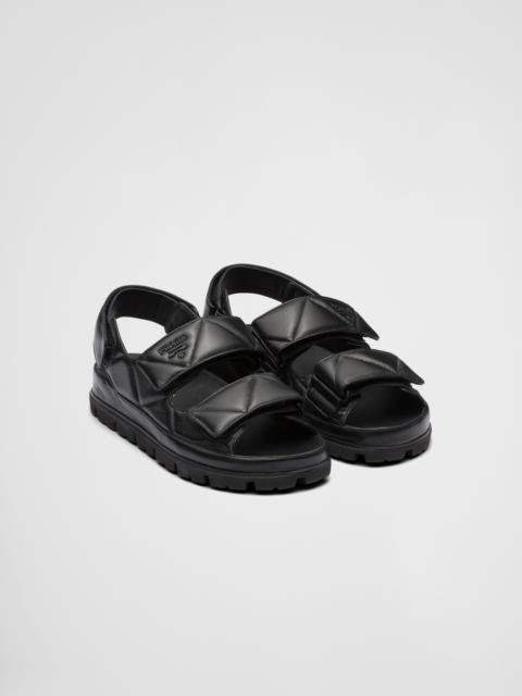 Prada Padded nappa leather sandals
