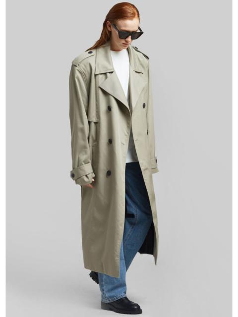 The Frankie Shop Eugene Trench Coat - Pale Khaki