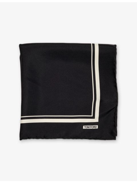 Striped Silk Pocket Square