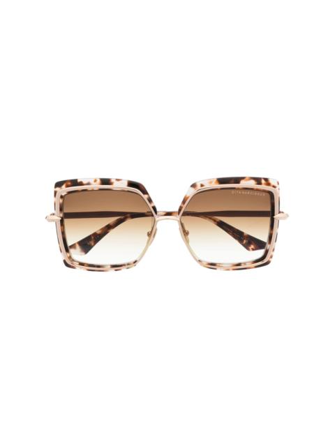 DITA tortoiseshell square-frame sunglasses