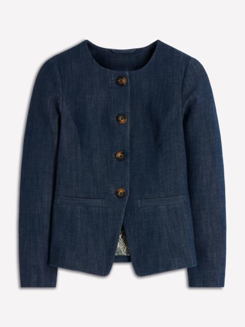 BODEN Hampstead Cotton Twill Blazer-Navy
