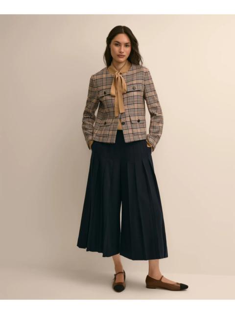 Brooks Brothers Wool-Blend Pleated Culottes