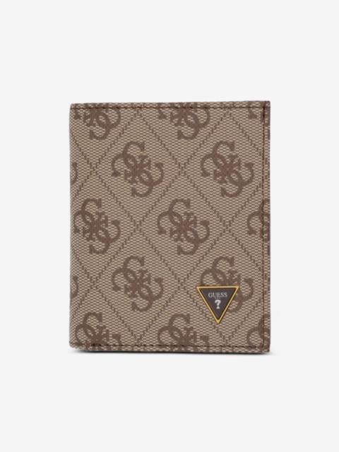 GUESS USA Milano monogram-print logo-plaque wallet