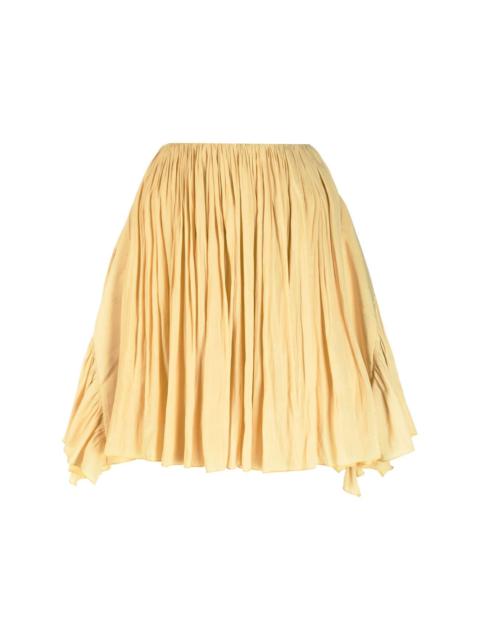 Lanvin asymmetric pleated miniskirt